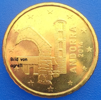 10 Cent Münze Andorra 2014 Stgl.