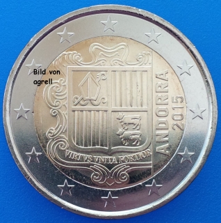 2 Euro Münze Andorra 2015 Stgl.