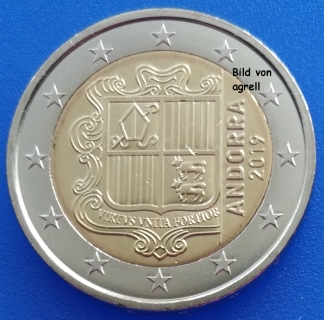 2 Euro Münze Andorra 2019 Stgl.