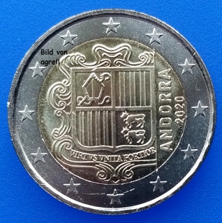 2 Euro Münze Andorra 2020 Stgl.
