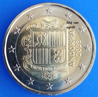 2 Euro Münze Andorra 2023 Stgl.