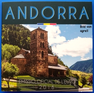 Kursmünzensatz Andorra 2018 Stgl.