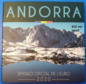 Kursmünzensatz Andorra 2020 Stgl.