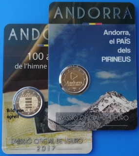 2 Euro Gedenkmünze Andorra 2017
