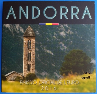 Kursmünzensatz Andorra 2016 Stgl.