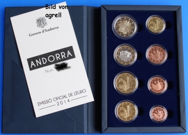 Kursmünzensatz Andorra 2014 PP