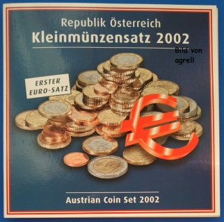 Kursmünzensatz Österreich 2002 Stgl.
