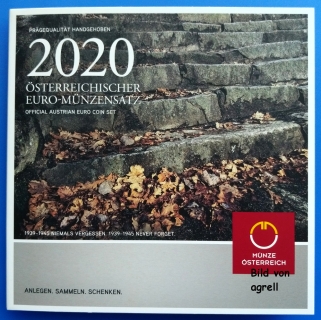 Kursmünzensatz Österreich 2020 Stgl.