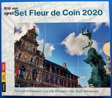 Kursmünzensatz Belgien 2020 Stgl.