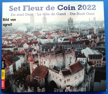 Kursmünzensatz Belgien 2022 Stgl.