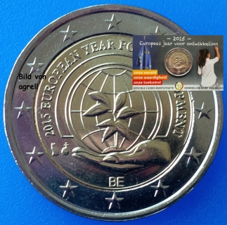 2 Euro Gedenkmünze Belgien 2015
