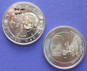 2 Euro Gedenkmünze Belgien 2005