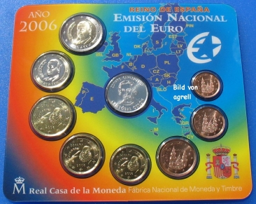 Kursmünzensatz Spanien 2006 Stgl.