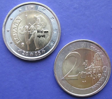 2 Euro Gedenkmünze Spanien 2005