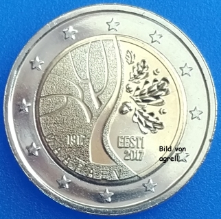 2 Euro Gedenkmünze Estland 2017