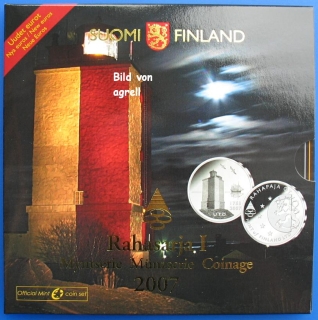 Kursmünzensatz Finnland 2007 Stgl.