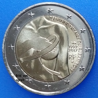 2 Euro Gedenkmünze Frankreich 2017
