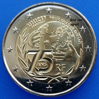 2 Euro Gedenkmünze Frankreich 2021