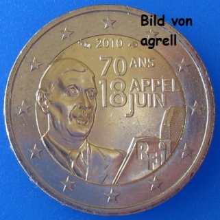 2 Euro Gedenkmünze Frankreich 2010