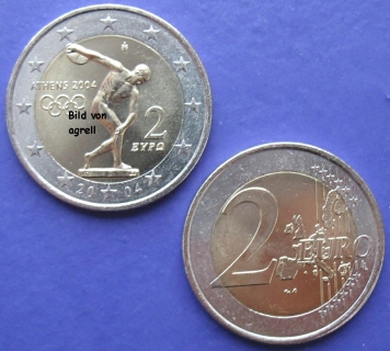 2 Euro Gedenkmünze Griechenland 2004