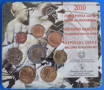 Kursmünzensatz Griechenland 2010 Stgl.