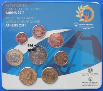 Kursmünzensatz Griechenland 2011 Stgl.