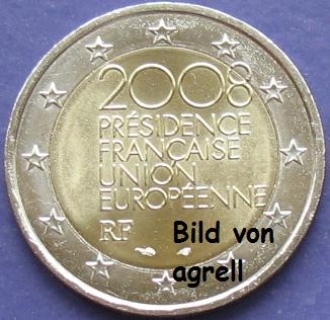 2 Euro Gedenkmünze Frankreich 2008