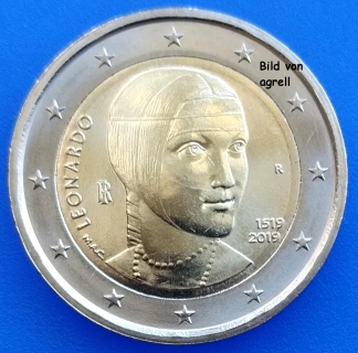 2 Euro Gedenkmünze Italien 2019