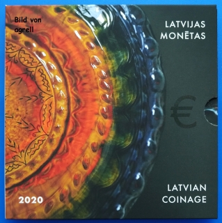 Kursmünzensatz Lettland 2020 Stgl.