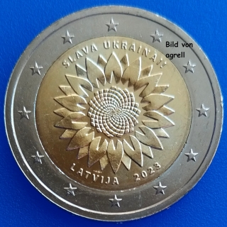 2 Euro Gedenkmünze Lettland 2023