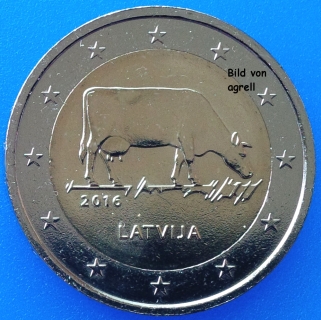 2 Euro Gedenkmünze Lettland 2016
