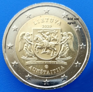 2 Euro Gedenkmünze Litauen 2020