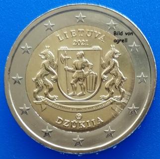 2 Euro Gedenkmünze Litauen 2021