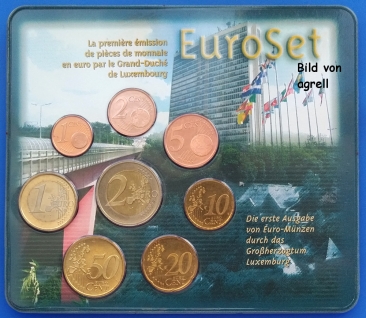 Kursmünzensatz Luxemburg 2002 Stgl.