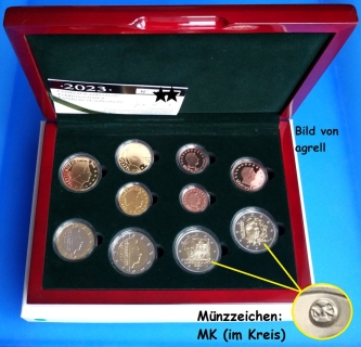 Kursmünzensatz Luxemburg 2023 PP