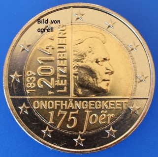 2 Euro Gedenkmünze Luxemburg 2014