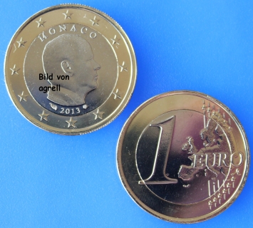 1 Euro Münze Monaco 2013 Stgl.