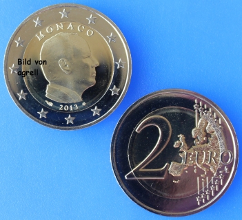 2 Euro Münze Monaco 2013 Stgl.