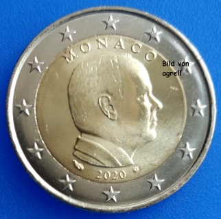 2 Euro Münze Monaco 2020 Stgl.
