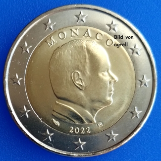 2 Euro Münze Monaco 2022 Stgl.
