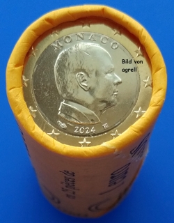 Monaco coin Roll 1 Euro 2024