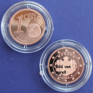 1 Cent Münze Monaco 2006 polierte Platte (PP)
