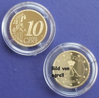 10 Cent Münze Monaco 2006 polierte Platte (PP)