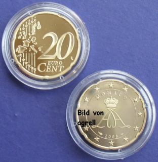 20 Cent Münze Monaco 2006 polierte Platte (PP)