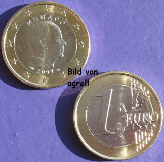 1 Euro Münze Monaco 2007 Stgl.