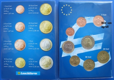 Kursmünzensatz Monaco 2001 Stgl.
