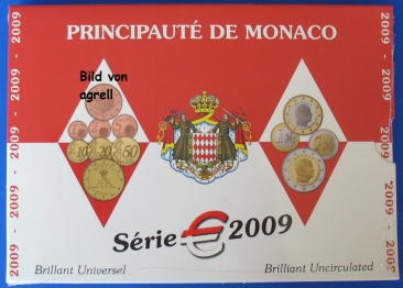 Kursmünzensatz Monaco 2009 Stgl.
