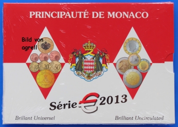Kursmünzensatz Monaco 2013 Stgl.