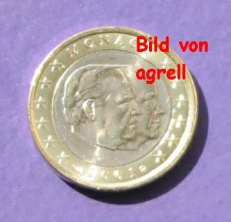 1 Euro coin Monaco 2001 BU