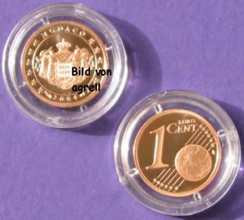 1 Cent Münze Monaco 2004 polierte Platte (PP)